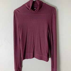 Maroon Turtle Neck Shirt